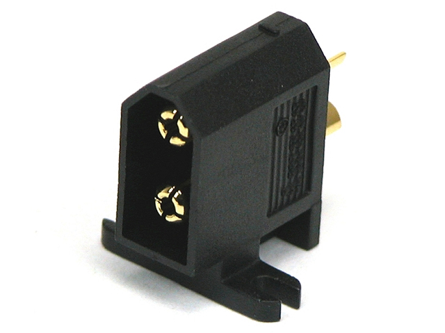 Power connector 2-pole Male 30A - 500Vdc with mounting